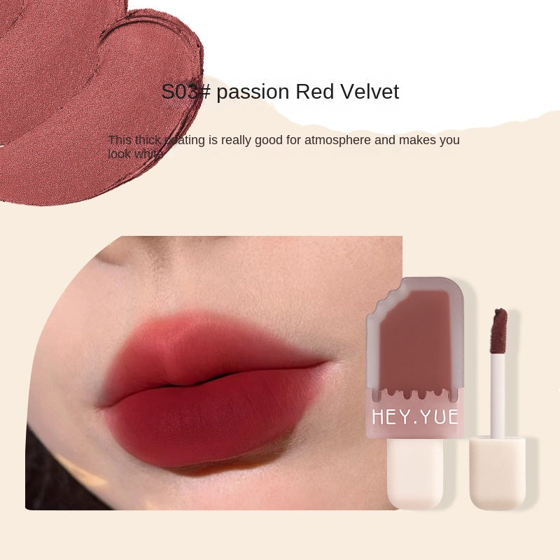 Hey.yue Ice Cream Lip Glaze Portable Matte Lip Gloss Lipstick