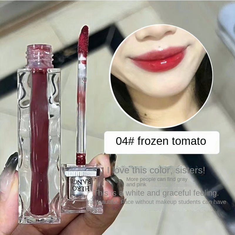 Herorange Transparent Mirror Surface Lip Glaze Moisturize Long -lasting Not Easy To Fade Up Lip Gloss