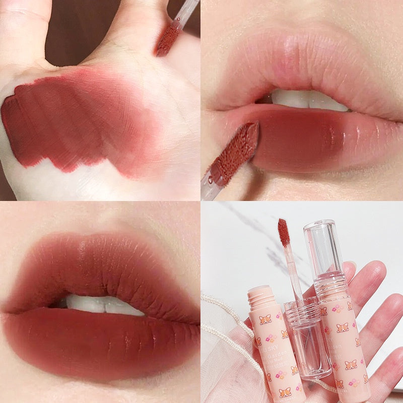 CUODUI Round Tube Velvet Matte Lip Glaze Not Easy To Fade Waterproof Lip Gloss Lipstick