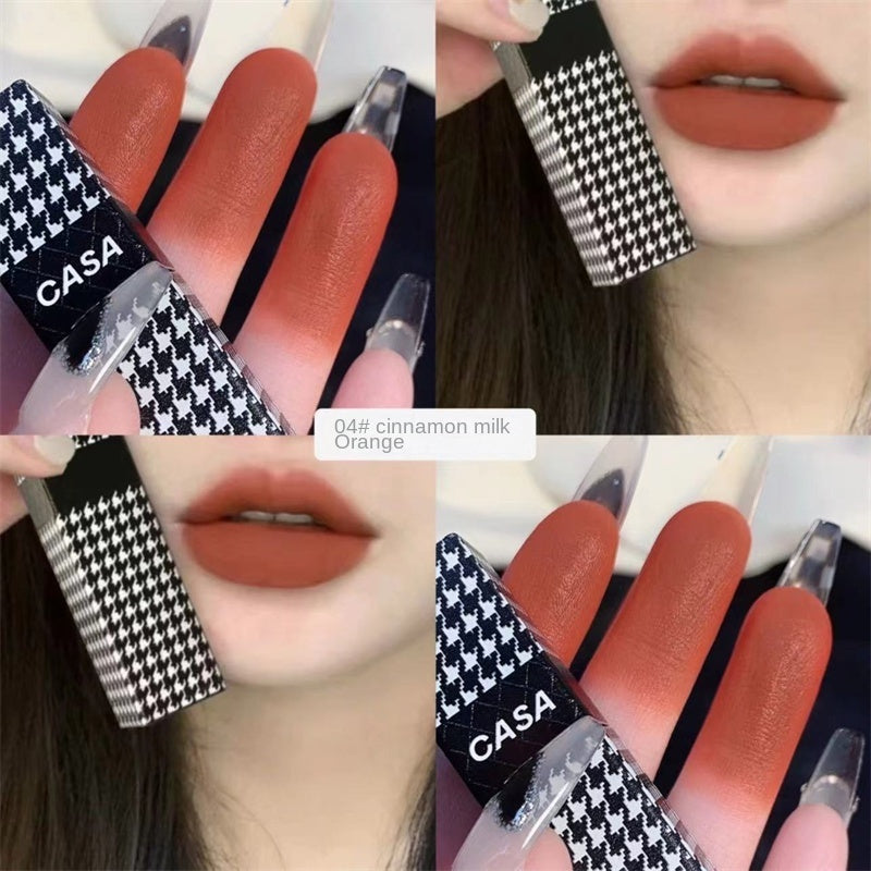 MAGIC CASA Houndstooth Lip Glaze Velor Matte Waterproof Lip Gloss