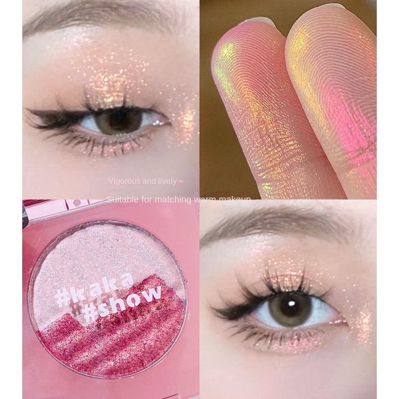 KAKASHOW Shiny Soft Texture Highlight Brighten Shiny Exquisite Nature Lasting Makeup