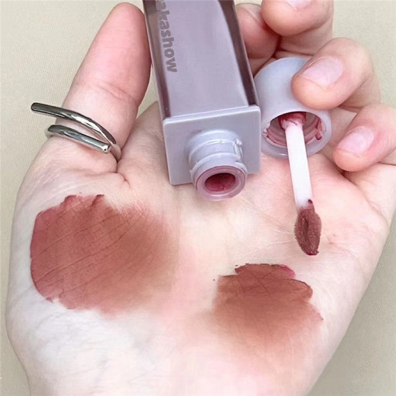 Kakashow Small Square Tube Lipstick Matte Lip Glaze Lip Gloss