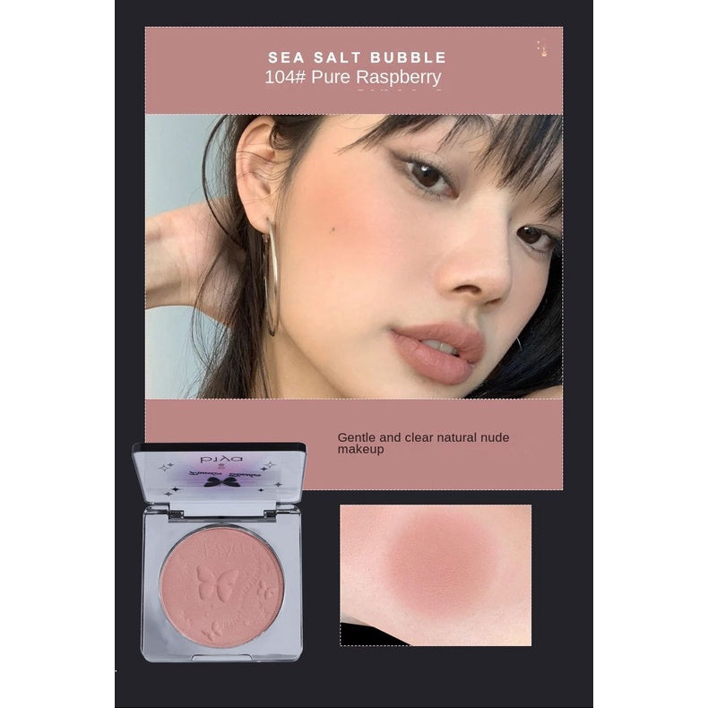 Biya Small Square Box Slightly Drunk Gradient Blush Nature Exquisite Brighten Matte Embossed Monochrome Blusher