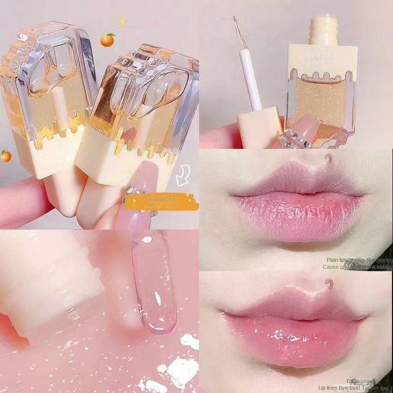 MAFFICK Ice Cream Lipstick Lip Gloss Ice Cream Moisturizing Colorless Lip Glaze