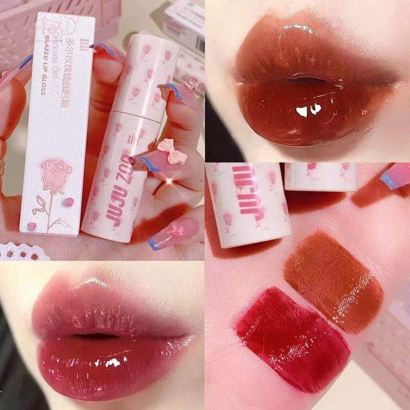 Xixi Dole Rose Mirror Lip Glaze Water Moisturizing Dudu Lip Pure Desire System Lipstick Lip Gloss