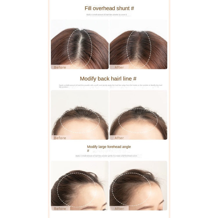 SUAKE Hairline Powder Shadow Powder Sparse Edge To Retouch Filling Black Brown Hairline