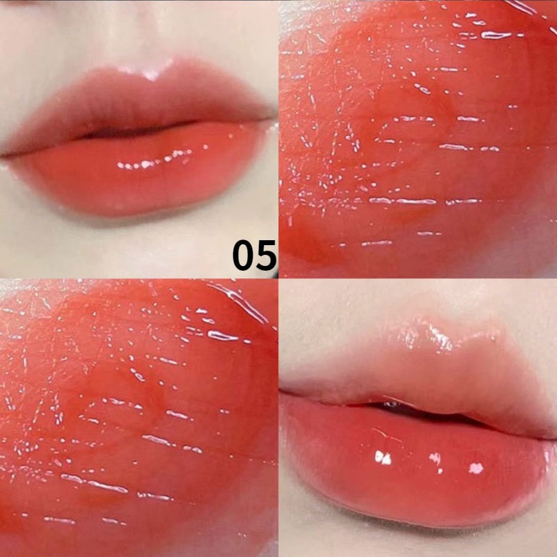 MAGIC CASA Cute Bubble Bear Mirror Surface Lip Glaze Transparent Moisturizing Lasting Not Easy To Fade Lip Gloss 6pcs