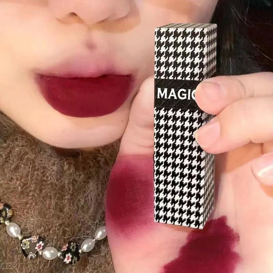 MAGIC CASA Houndstooth Lip Glaze Velor Matte Waterproof Lip Gloss