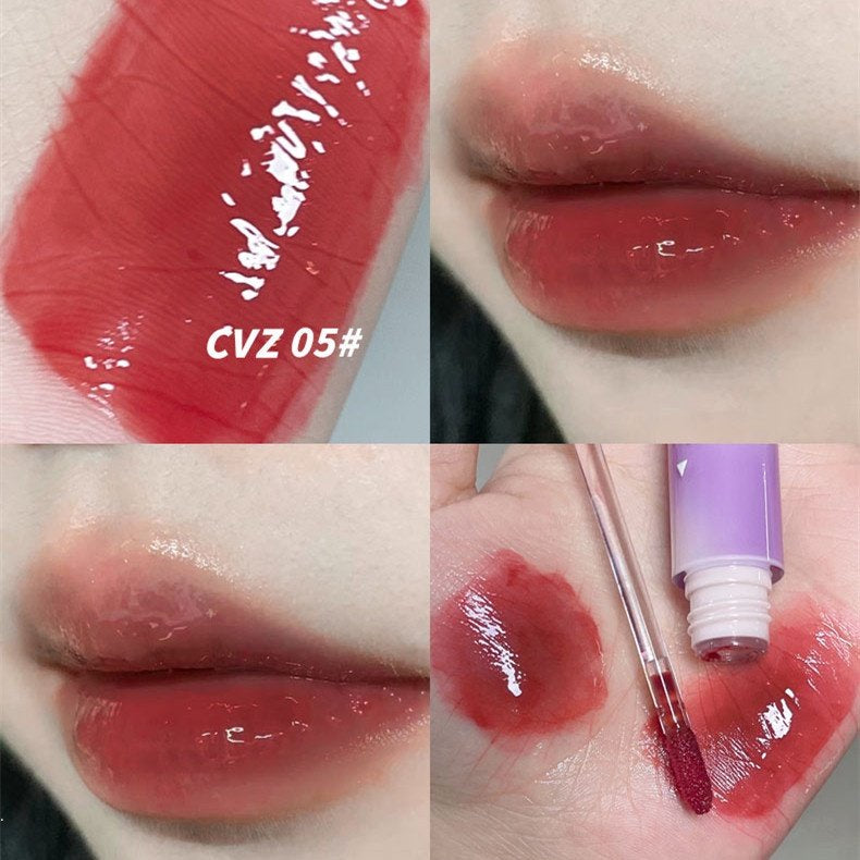 CVZ Lipstick Purple Soft Silky Long Lasting Waterproof Moisturizing Lips Lip Gloss