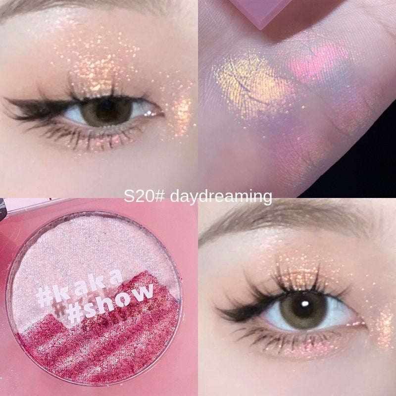 KAKASHOW Shiny Soft Texture Highlight Brighten Shiny Exquisite Nature Lasting Makeup