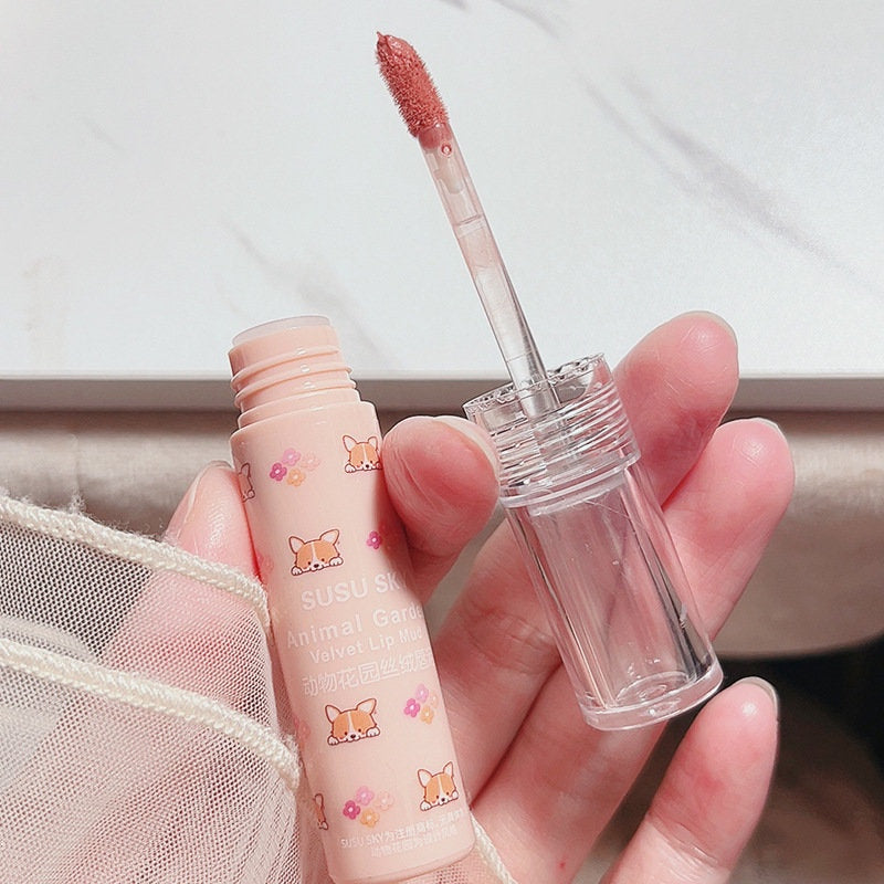 CUODUI Round Tube Velvet Matte Lip Glaze Not Easy To Fade Waterproof Lip Gloss Lipstick