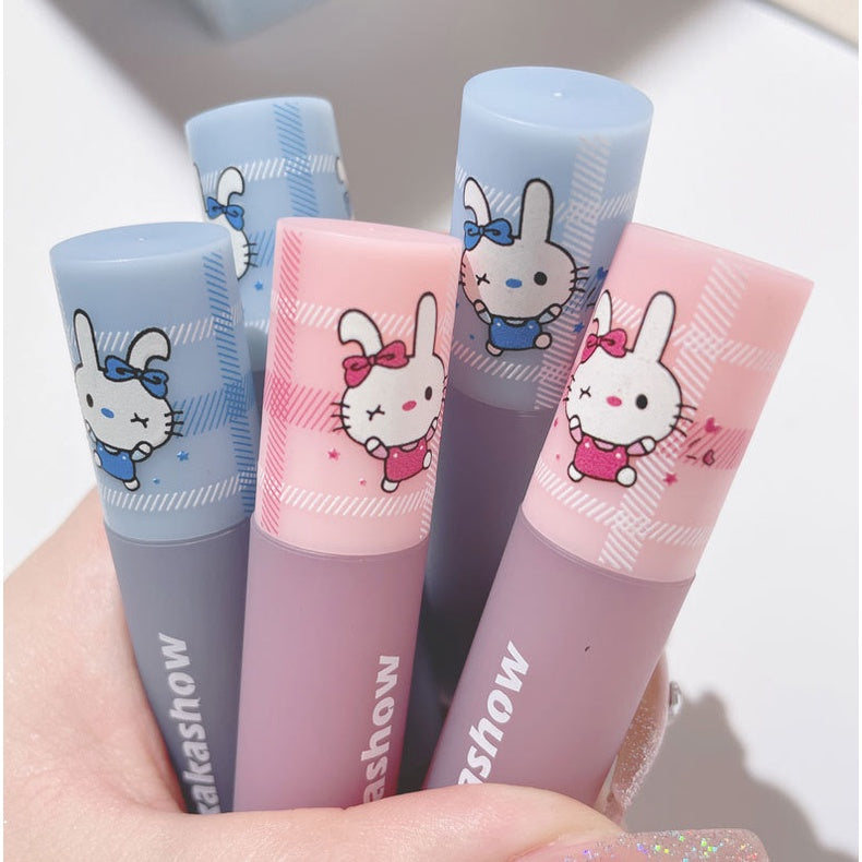 KAKASHOW Cute Rabbit Matte Lipstick Water Proof Soft Velor Lasting Lip Gloss