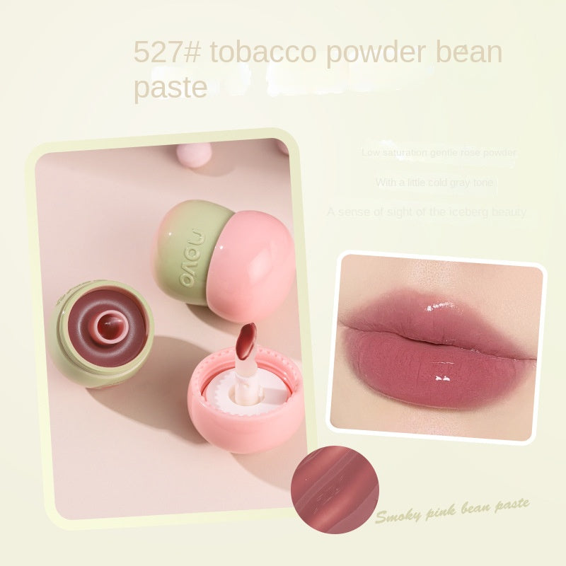 NOVO Small Mushroom Small Milk Jug Lip Jelly Lipstick Moisturize Mirror Lip Glaze Long Lasting Lip Gloss