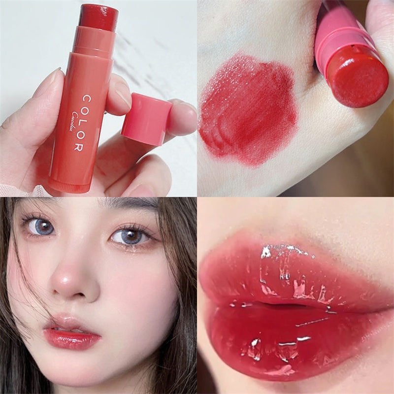 CUODUI Colored Moisturizing Lip Balm Moisturize Brighten Up Lighten Lip Lines Lip Care Anti-drying Lip Gloss