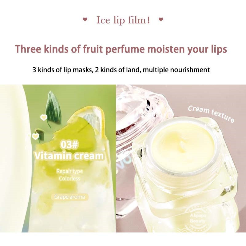 NOVO Moisturizing Ice Cubes Lip Mask Moisturize Exfoliating Lighten Lip Lines Lip Balm