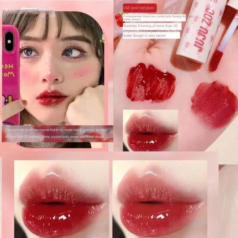 Xixi Dole Rose Mirror Lip Glaze Water Moisturizing Dudu Lip Pure Desire System Lipstick Lip Gloss