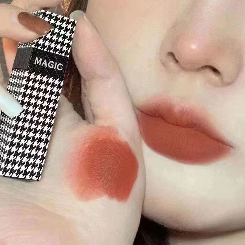 MAGIC CASA Houndstooth Lip Glaze Velor Matte Waterproof Lip Gloss