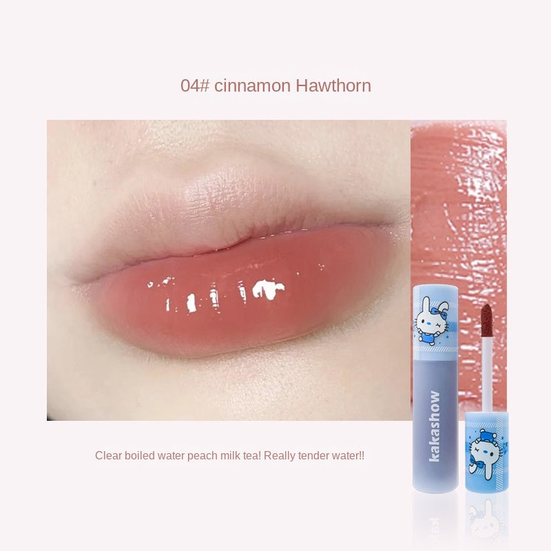 KAKASHOW Cute Rabbit Matte Lipstick Water Proof Soft Velor Lasting Lip Gloss