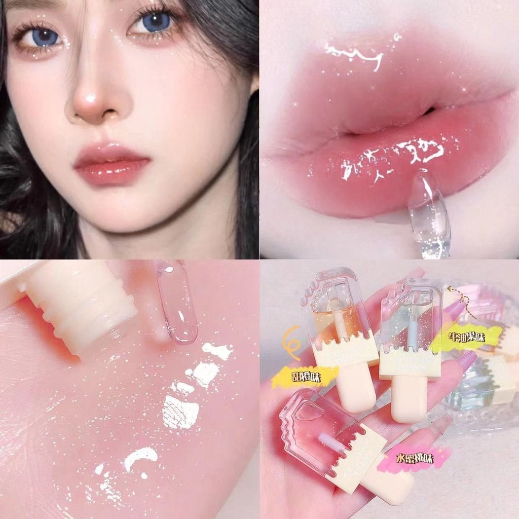 MAFFICK Ice Cream Lipstick Lip Gloss Ice Cream Moisturizing Colorless Lip Glaze