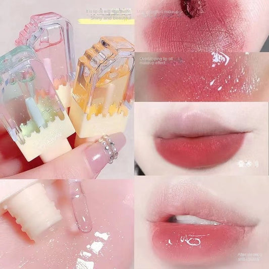 MAFFICK Ice Cream Lipstick Lip Gloss Ice Cream Moisturizing Colorless Lip Glaze