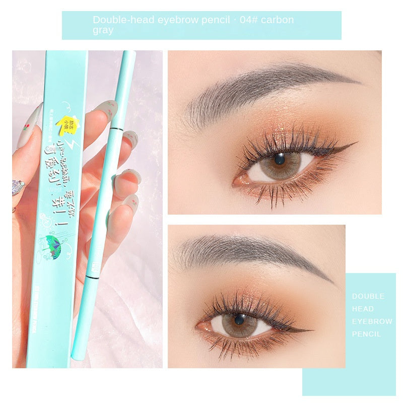 XIXI Eyebrow Pencil Fine Core Double Head Water Proof Sweatproof Does Not Fade Wild Eyebrow Lasting