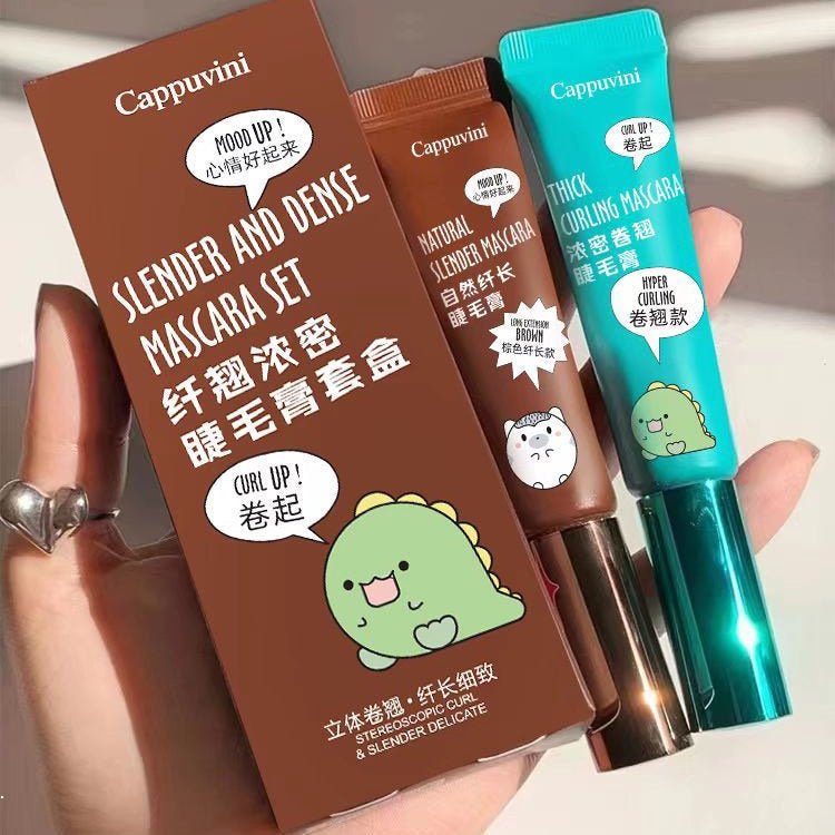 Cappuvini Small Animal Toothpaste Tube Mascara  Water Proof Slender Curly Not Easy To Smudge Long Lasting Nature