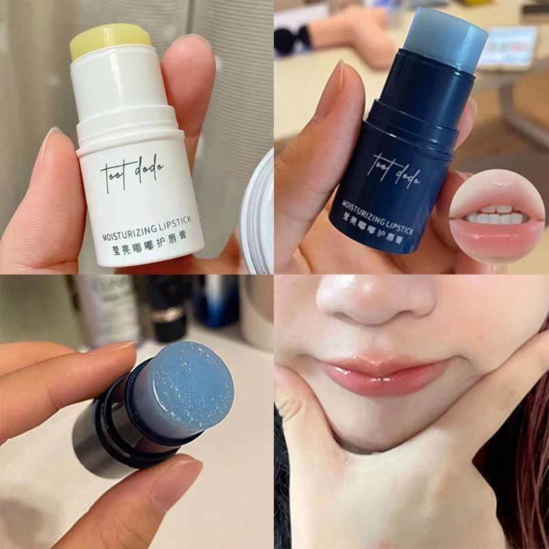 Toot Dodo Round Tube Lip Balm Moisturize Moisturizing Replenish Water Lighten Lip Lines Anti-drying Lipstick Primer