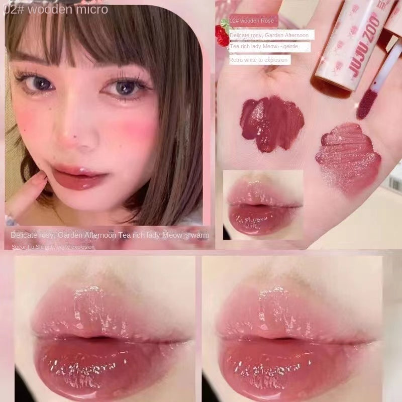 Xixi Dole Rose Mirror Lip Glaze Water Moisturizing Dudu Lip Pure Desire System Lipstick Lip Gloss