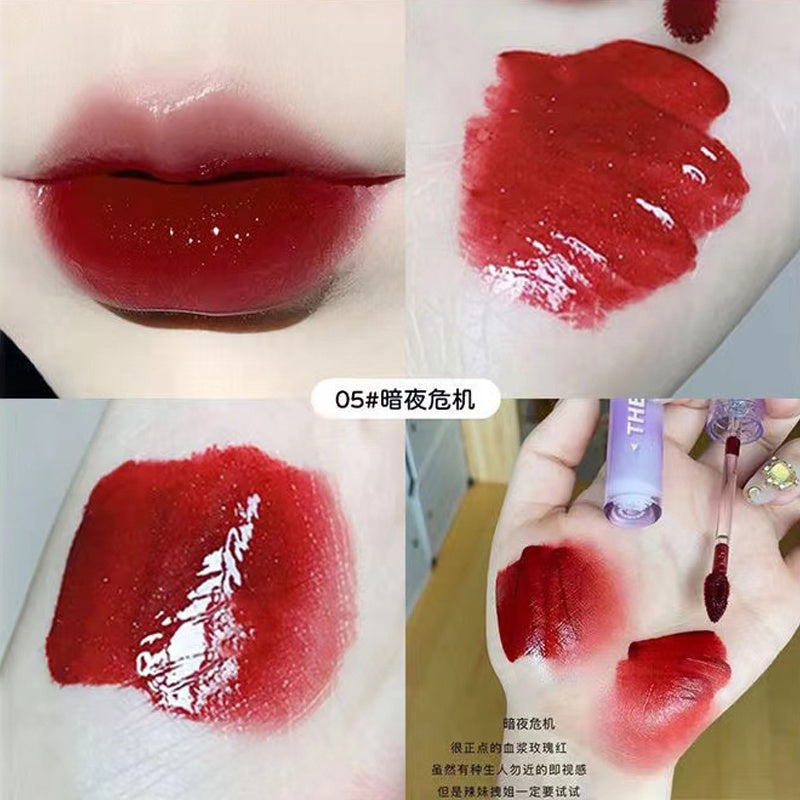 CVZ Lipstick Purple Soft Silky Long Lasting Waterproof Moisturizing Lips Lip Gloss