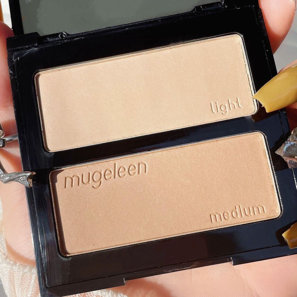 MUGE LEEN Two-color Highlight Shadow Nose Shadow Matte Fine Powder Contouring Powder Bronzer Contour Highlighter