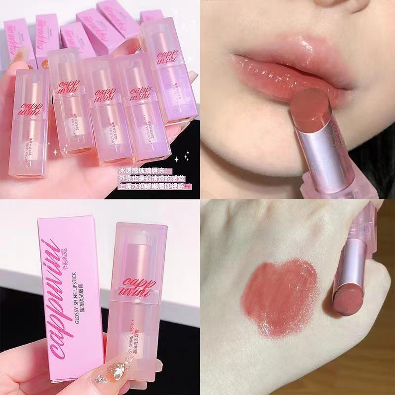 Cappuvini Mirror Romantic Lipstick Moisturize Moisturizing Not Dry Waterproof Lip Gloss Lip Glaze