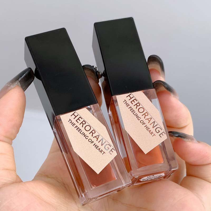 HERORANGE Square Tube Matte Lipstick Water Proof Super Smooth Lip Gloss