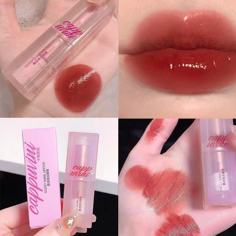 Cappuvini Mirror Romantic Lipstick Moisturize Moisturizing Not Dry Waterproof Lip Gloss Lip Glaze