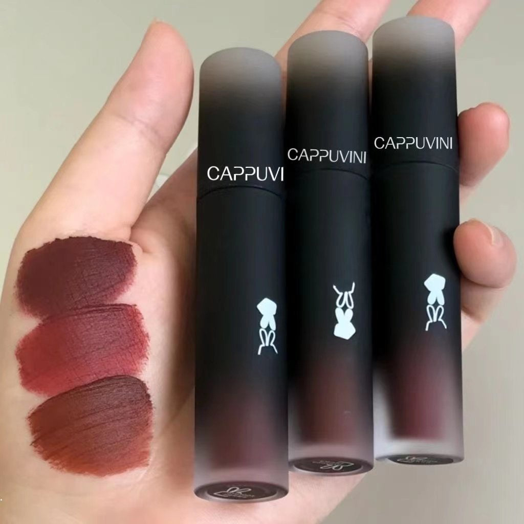 Cappuvini Macaron Lipstick Lip Glaze Matte Smooth Waterproof Lip Gloss