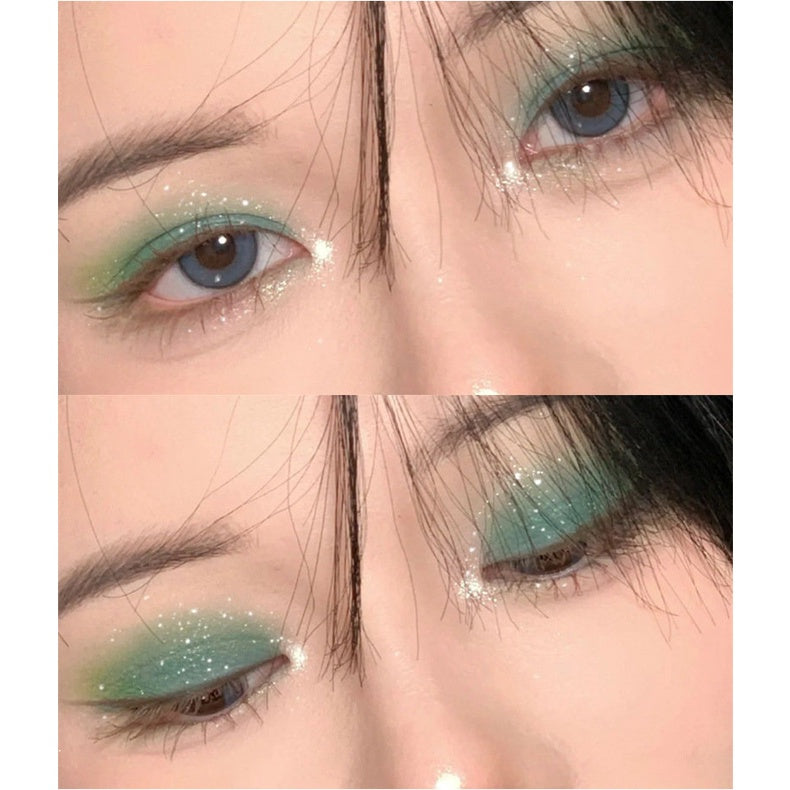 ROTO Green Snake Twelve Colors Eye Shadow Earth Tones Pearlescent Matte Green Eyeshadow Palette