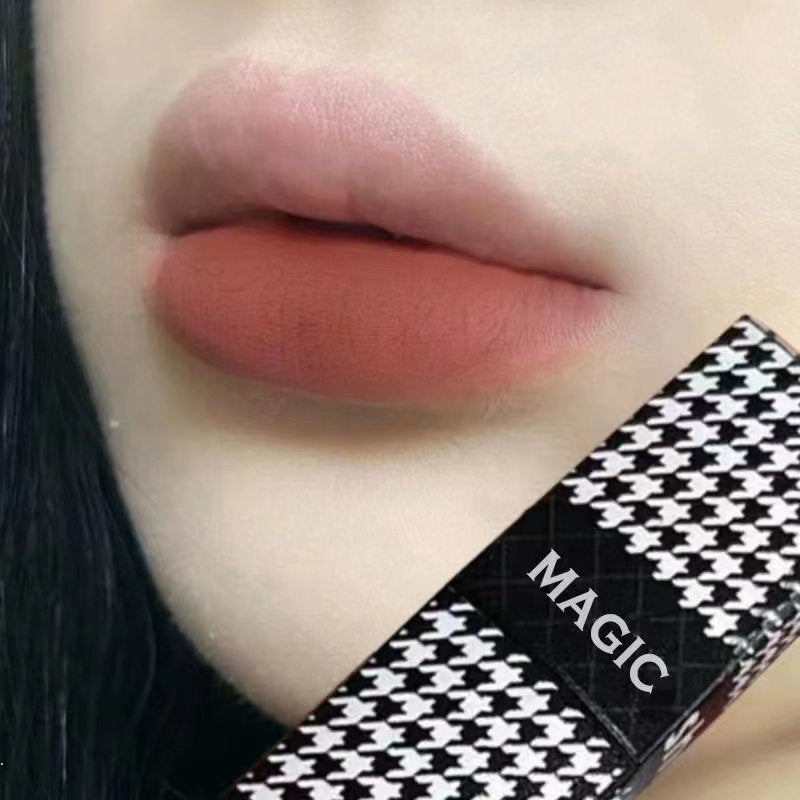 MAGIC CASA Houndstooth Lip Glaze Velor Matte Waterproof Lip Gloss