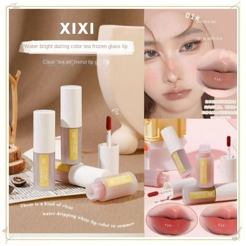 Xixi Mirror Lip Glaze Moisturizing Lips No Fading Non-stick Cup Waterproof Lip Gloss Lipstick