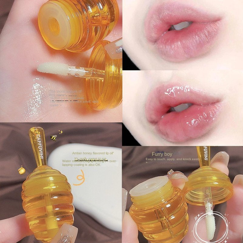 Cappuvini Honey Stick Lip Mask  Moisturize Hydrating Moisturizing Nursing Care Lipstick Primer Lip Balm