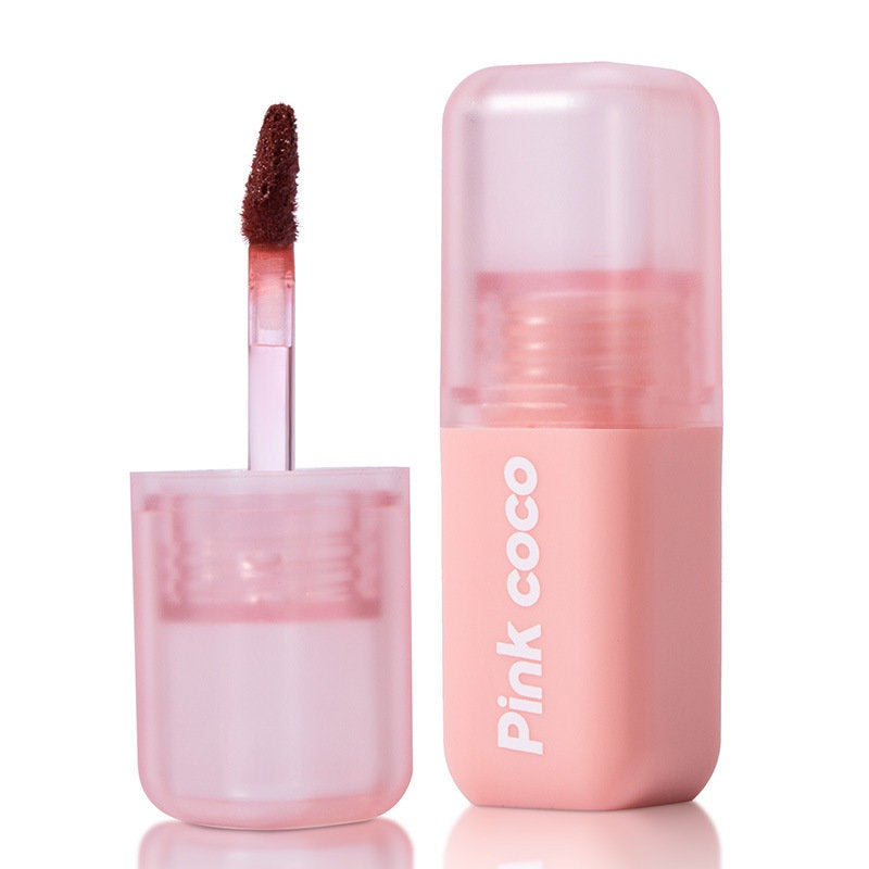 Pink Coco Pink Lip Glaze Rose Matte Non Stick Cup Does Not Fade Lip Gloss