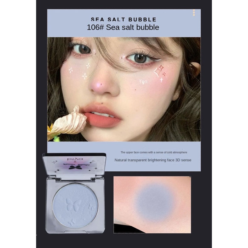 Biya Small Square Box Slightly Drunk Gradient Blush Nature Exquisite Brighten Matte Embossed Monochrome Blusher