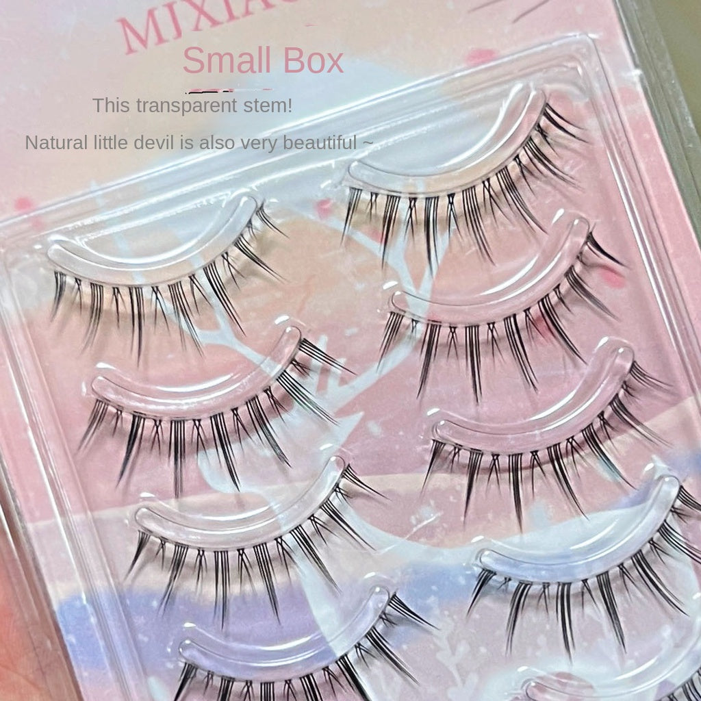 Fake Eyelashes Barbie Doll Transparent Eyelashes 5 Pairs Eyelash