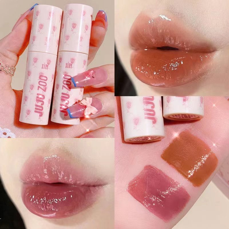 Xixi Dole Rose Mirror Lip Glaze Water Moisturizing Dudu Lip Pure Desire System Lipstick Lip Gloss