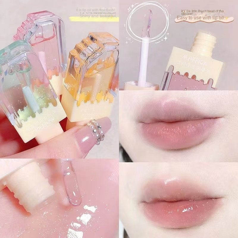 MAFFICK Ice Cream Lipstick Lip Gloss Ice Cream Moisturizing Colorless Lip Glaze