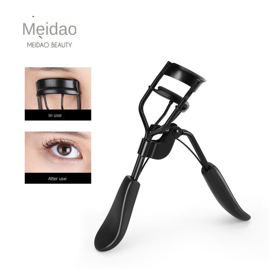 Black Super Wide Angle Eyelash Curler Nature Curly Eyelash Curler Rubber Pad Beginner Eyelash Aid Long-lasting Lashes