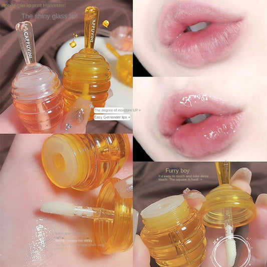 Cappuvini Honey Stick Lip Mask  Moisturize Hydrating Moisturizing Nursing Care Lipstick Primer Lip Balm