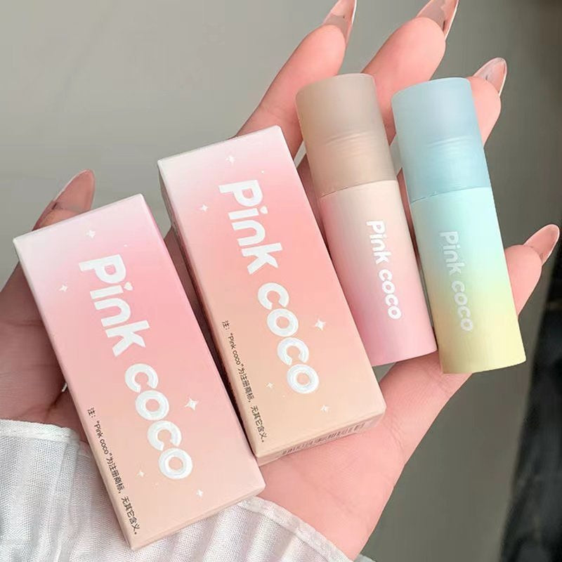 Pinkcoco Small Milk Cake Gradient Lip Glaze Matte Fog Surface Lip Mud Non-stick Cup Waterproof  Lip Gloss