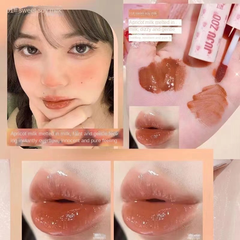 Xixi Dole Rose Mirror Lip Glaze Water Moisturizing Dudu Lip Pure Desire System Lipstick Lip Gloss