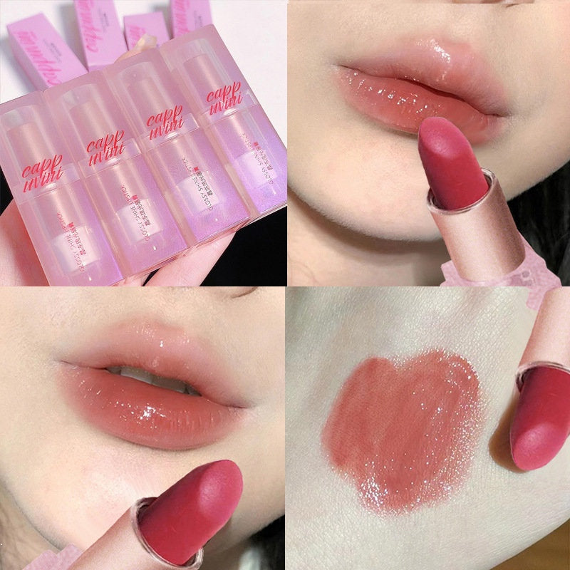 Cappuvini Mirror Romantic Lipstick Moisturize Moisturizing Not Dry Waterproof Lip Gloss Lip Glaze