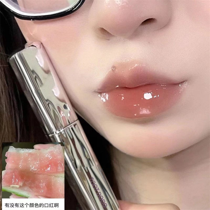 TOOT DODO Mirror Surface Lip Glaze Moisturize Moisturizing Small Silver Tube Lipstick Lip Gloss