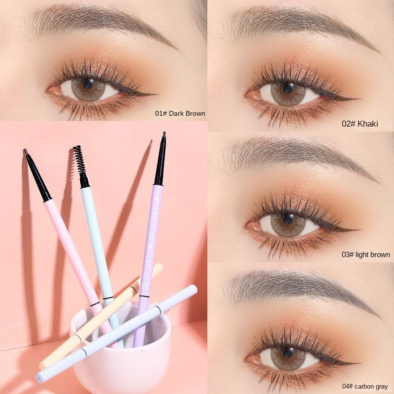 XIXI Eyebrow Pencil Fine Core Double Head Water Proof Sweatproof Does Not Fade Wild Eyebrow Lasting